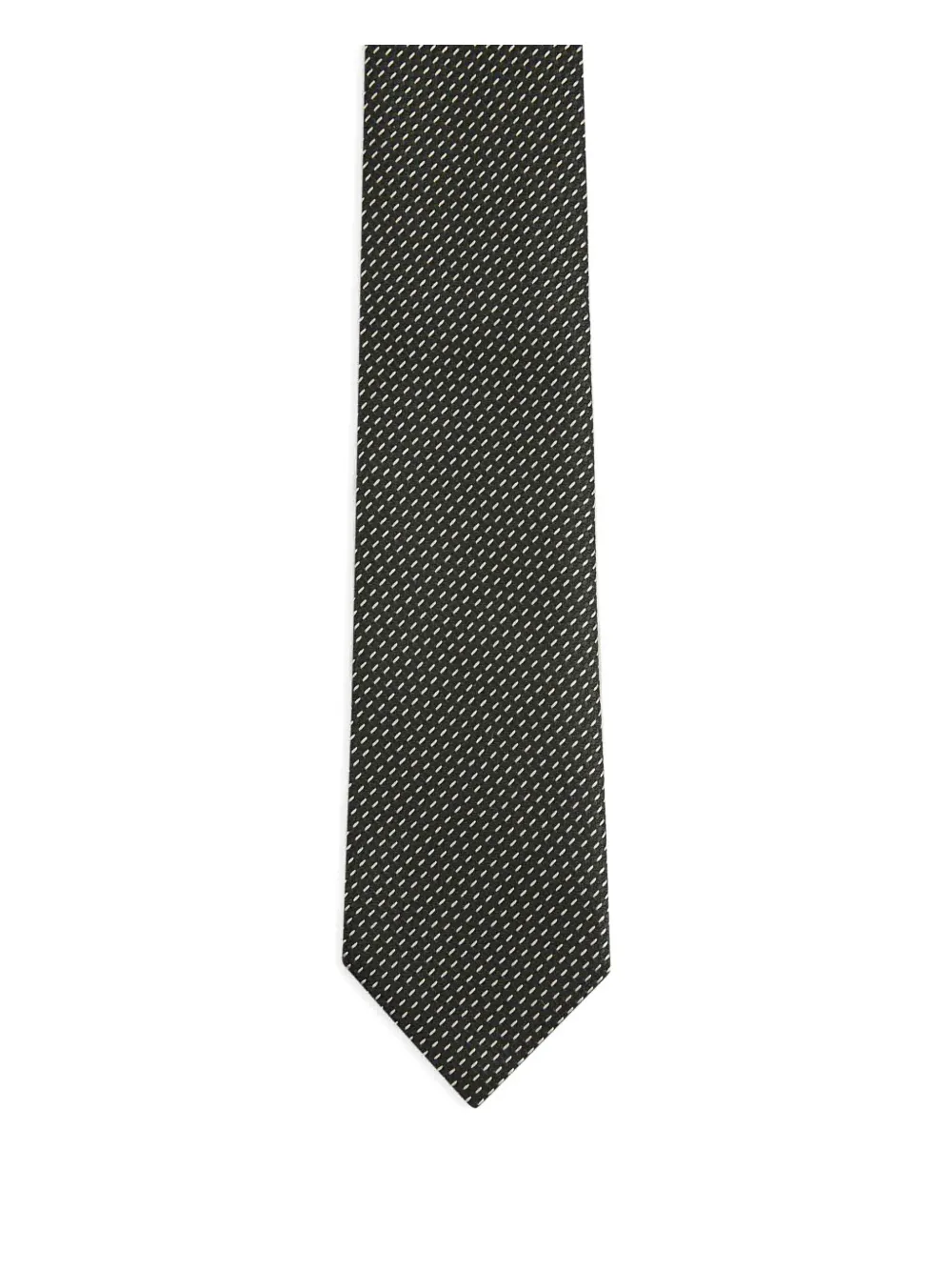 Zegna Dot-pattern Tie In Brown