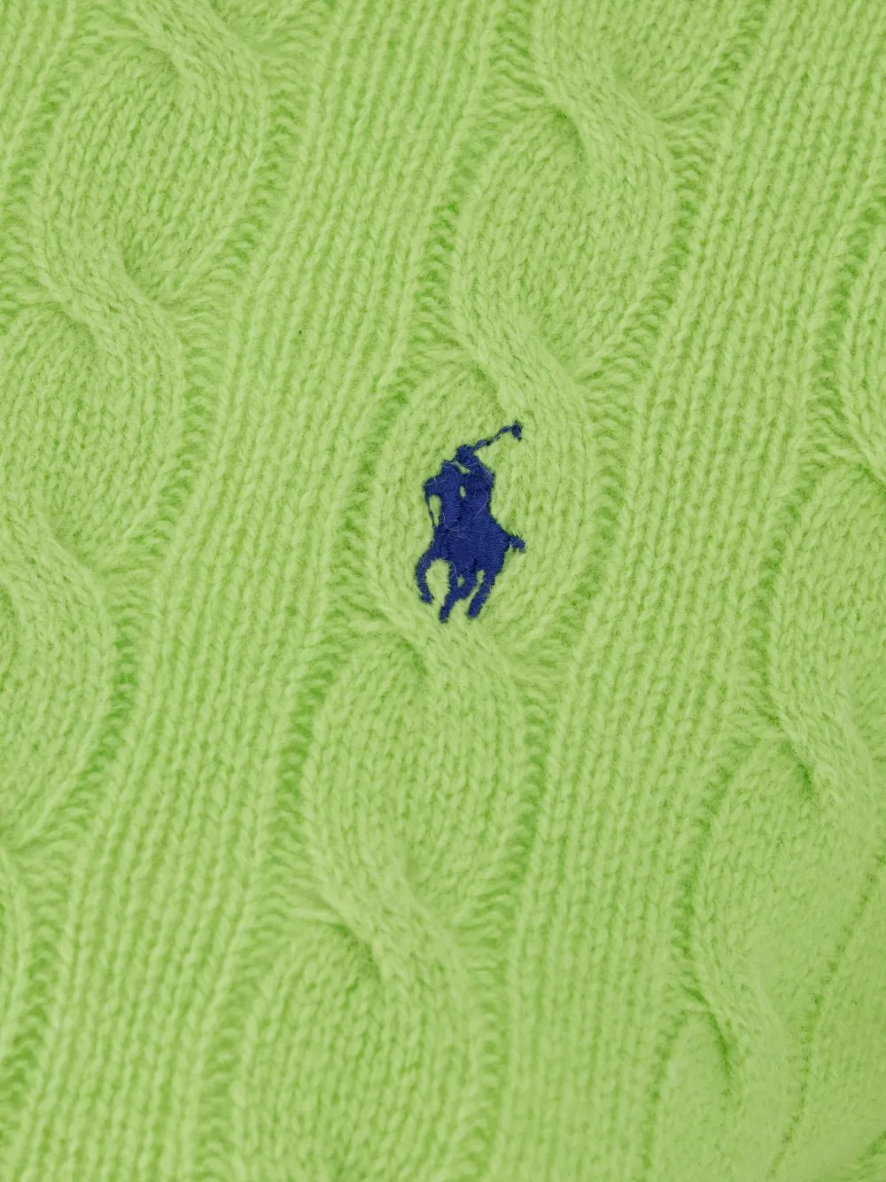 Polo Ralph Lauren Cable-knit Turtleneck Sweater In Green