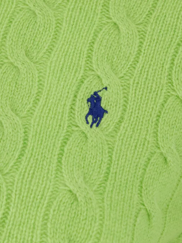 Polo Ralph Lauren ケーブルニット タートルネックセーター | グリーン 