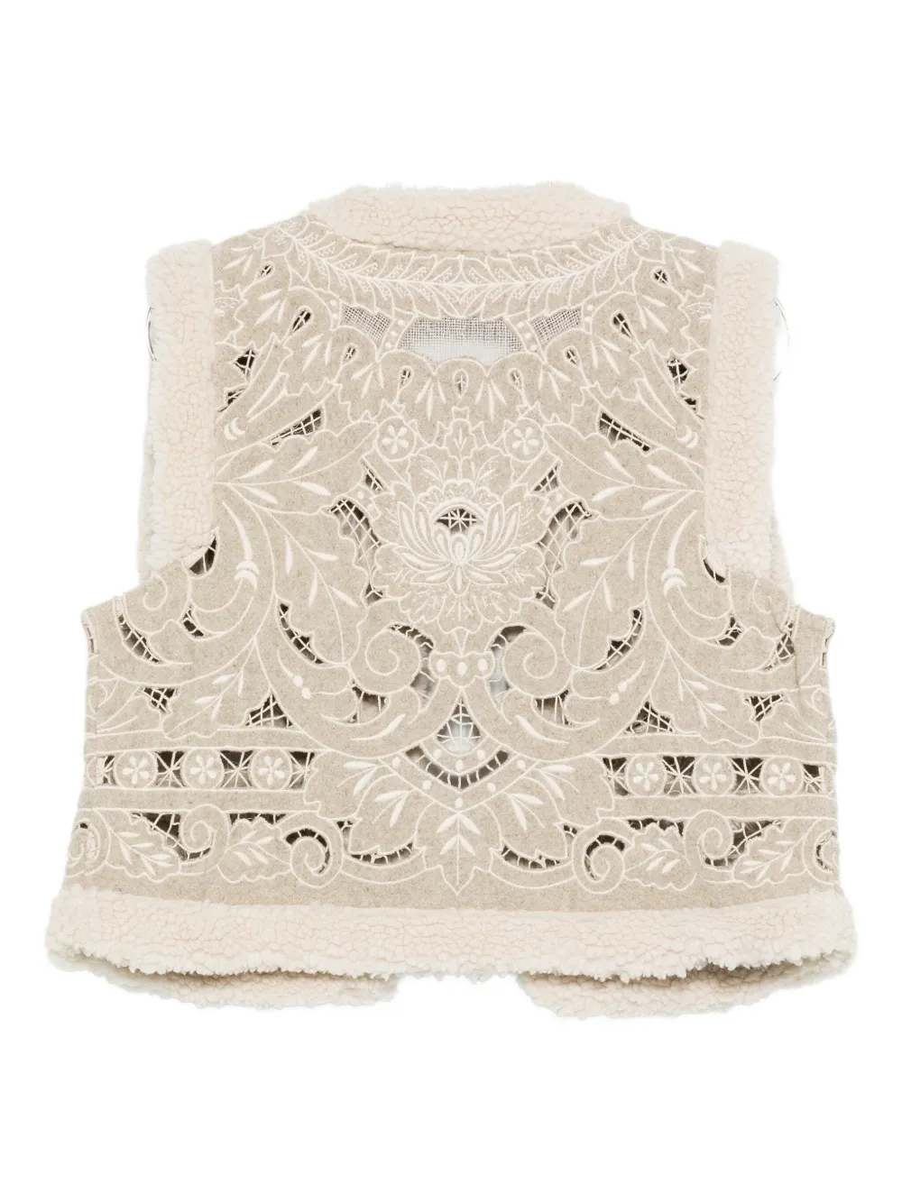 Sea Ceci Weste Mit Stickerei In White