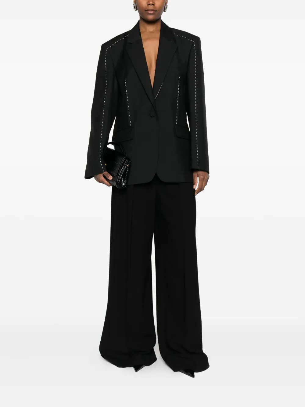 Róhe contrast-stitching blazer | Blazers | Image 2