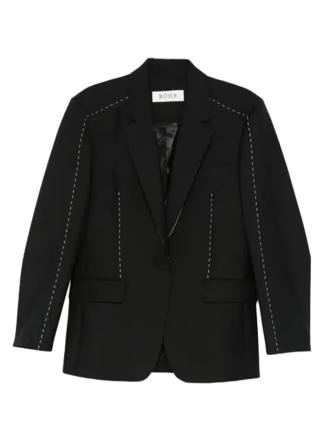 Róhe blazer con costuras en contraste