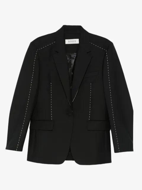 Róhe contrast-stitching blazer