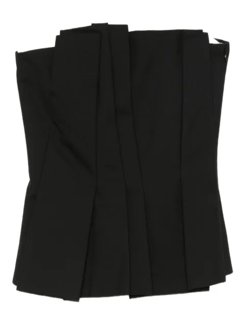 Róhe pleated bustier top