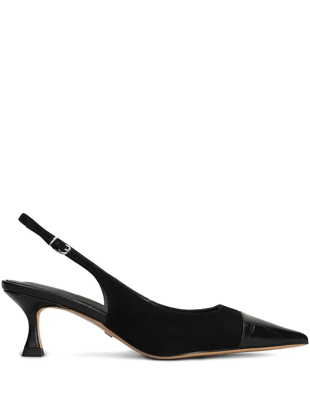 Lola Cruz Pointed-toe Slingback Pumps In Black
