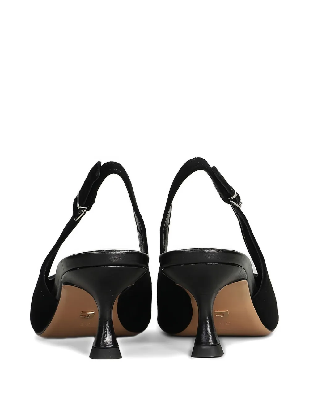Lola Cruz Pointed-toe Slingback Pumps In Black