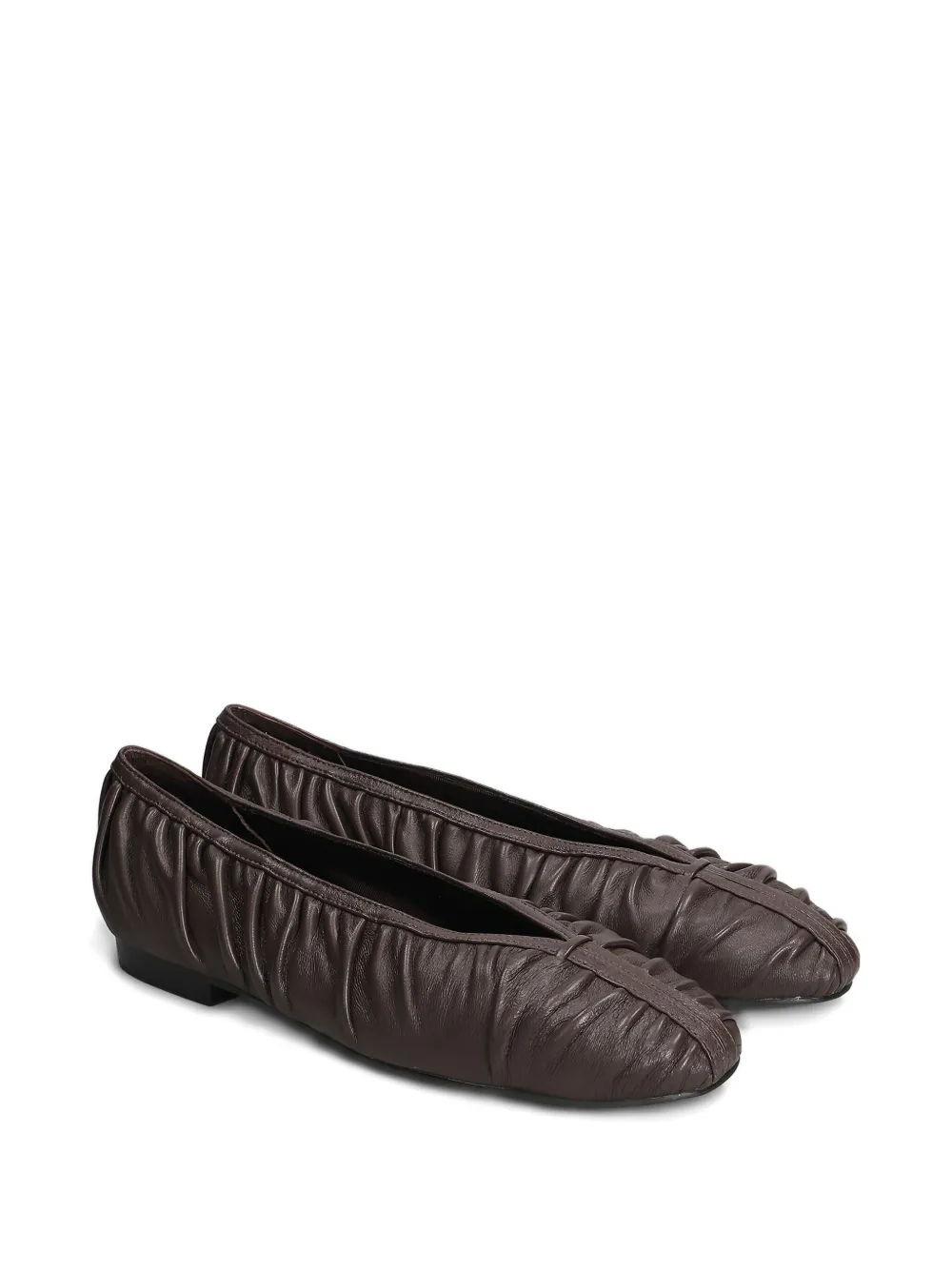 Bibi Lou ruched ballet flats - Bruin