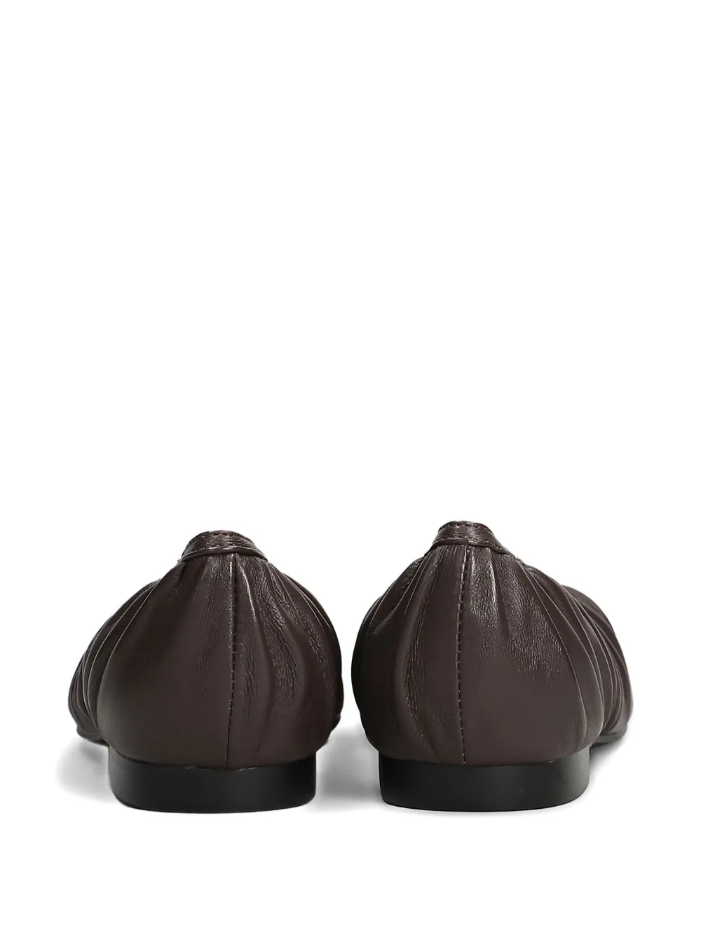 Bibi Lou Leather Ballet Shoes In Brown