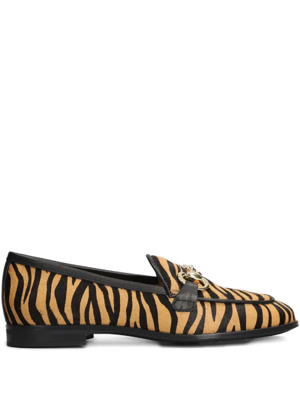 Pedro Miralles animal-print Horsebit Loafers Brown FARFETCH IN
