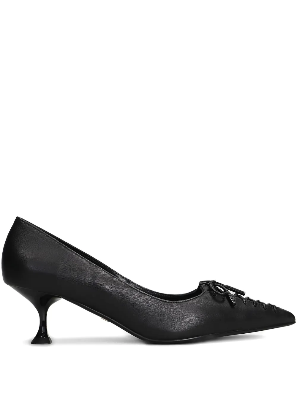 Lola Cruz 55 mm Navari pumps met veters Zwart