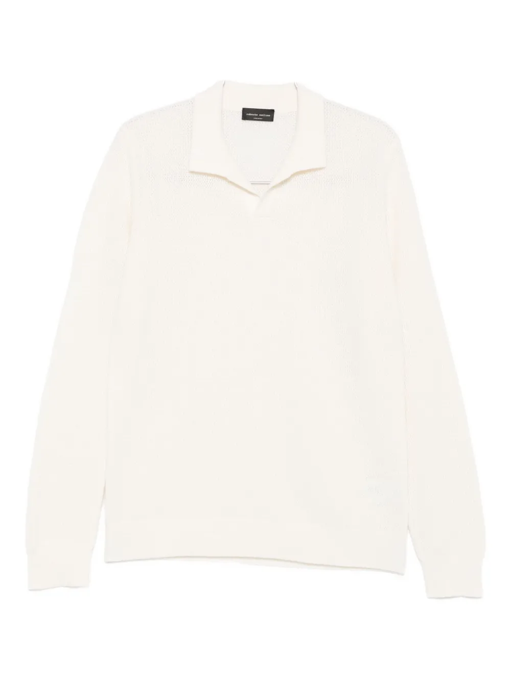 Roberto Collina wool blend polo shirt | Neutrals | Image 1