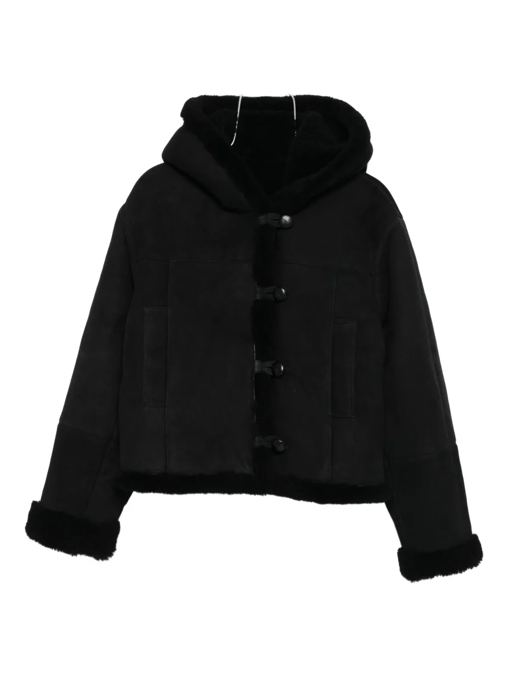 Iro Suede Coat In Black