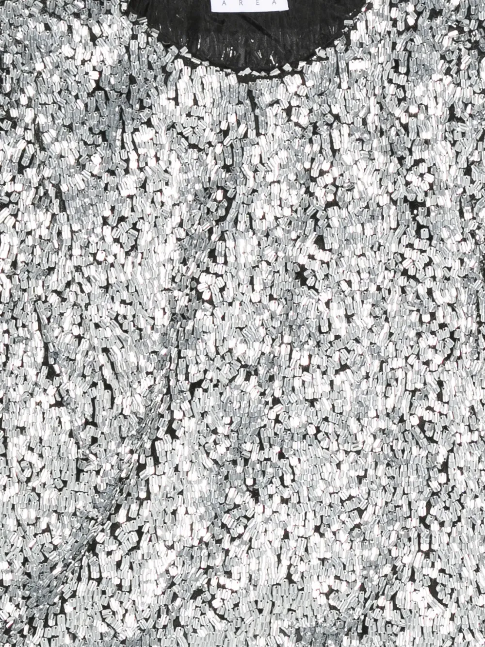 Area Sequinned T-shirt In Metallic