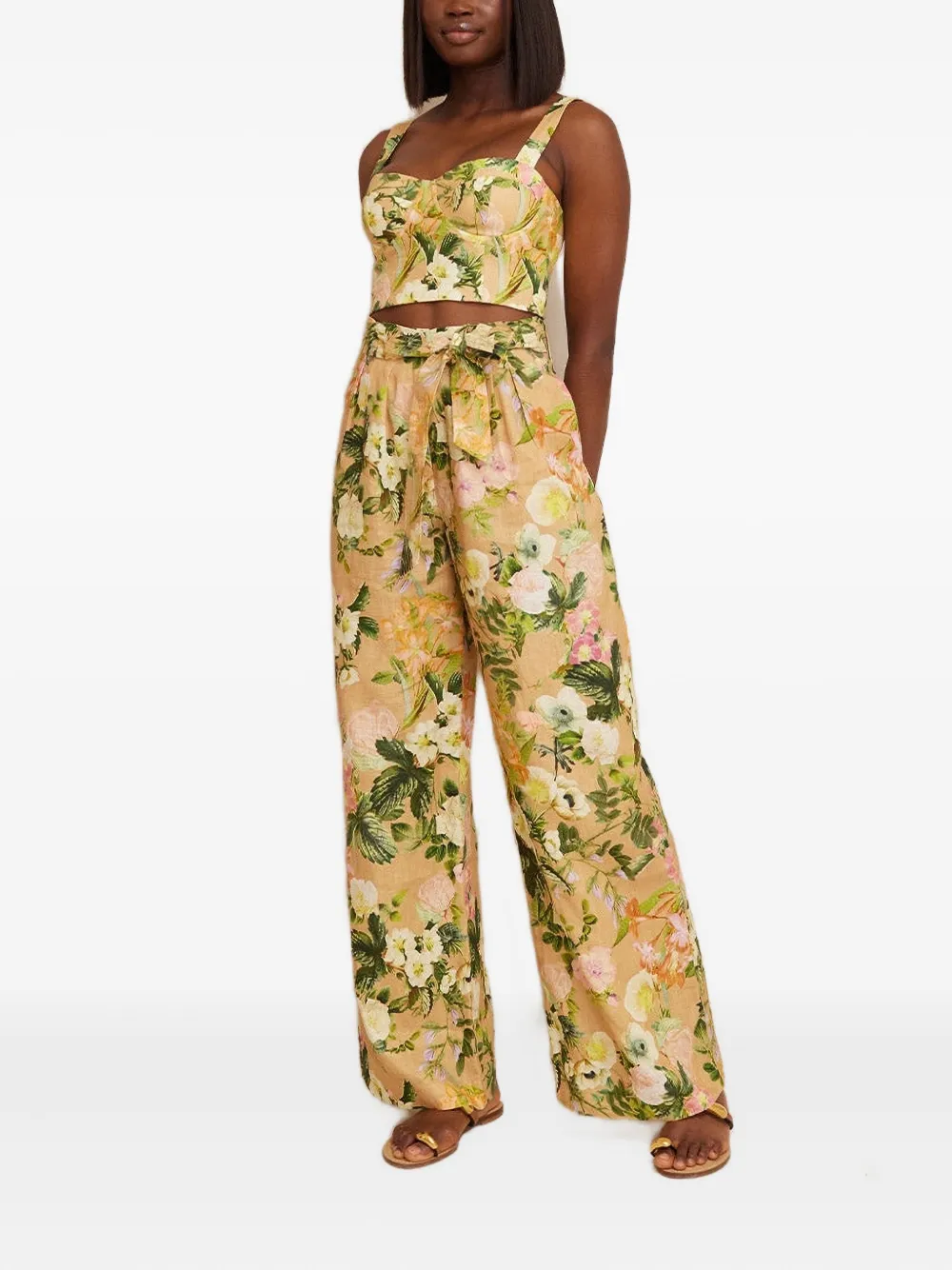 Cara Cara Soho Ginger Root Kingston Floral | Wide-Leg Pants | Image 2