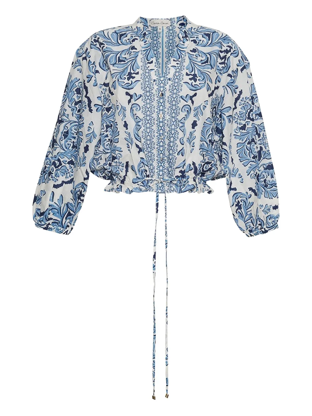 Cara Cara Perrin drawstring top - Blu