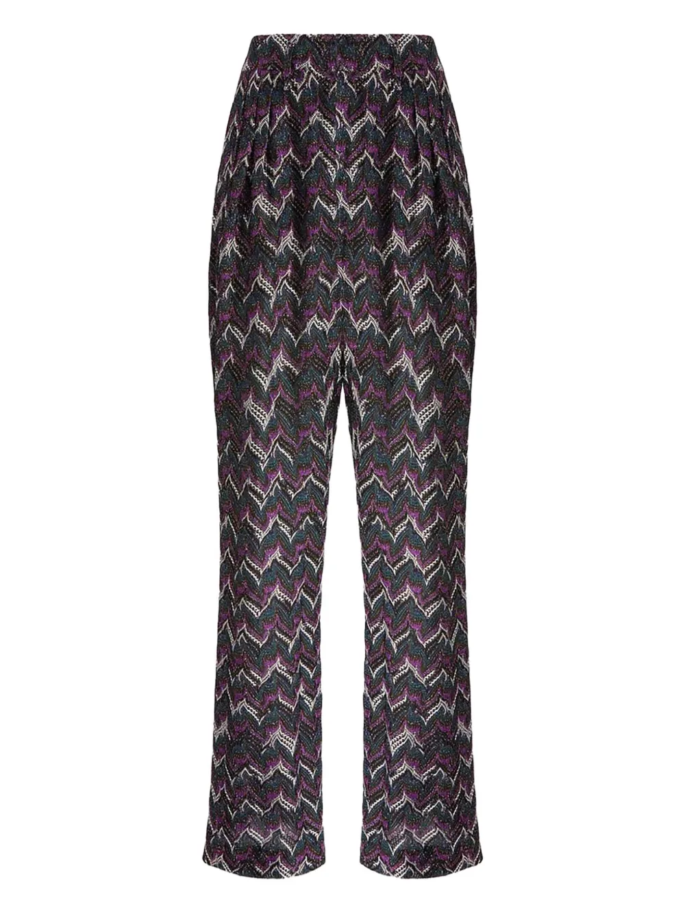 Missoni Zigzag-woven Trousers In Multi