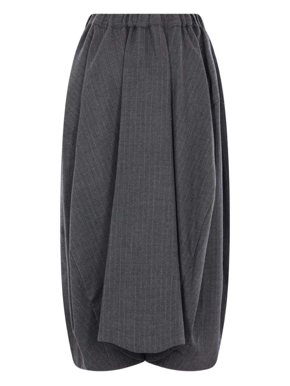 Comme Des Garçons pinstripe midi skirt Grijs