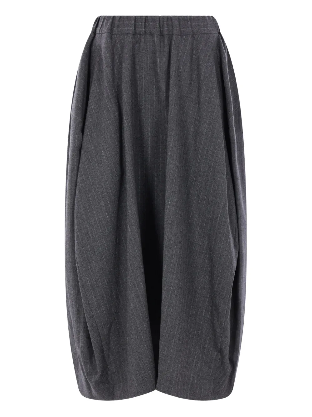 Comme Des Garçons pinstripe midi skirt - Grijs