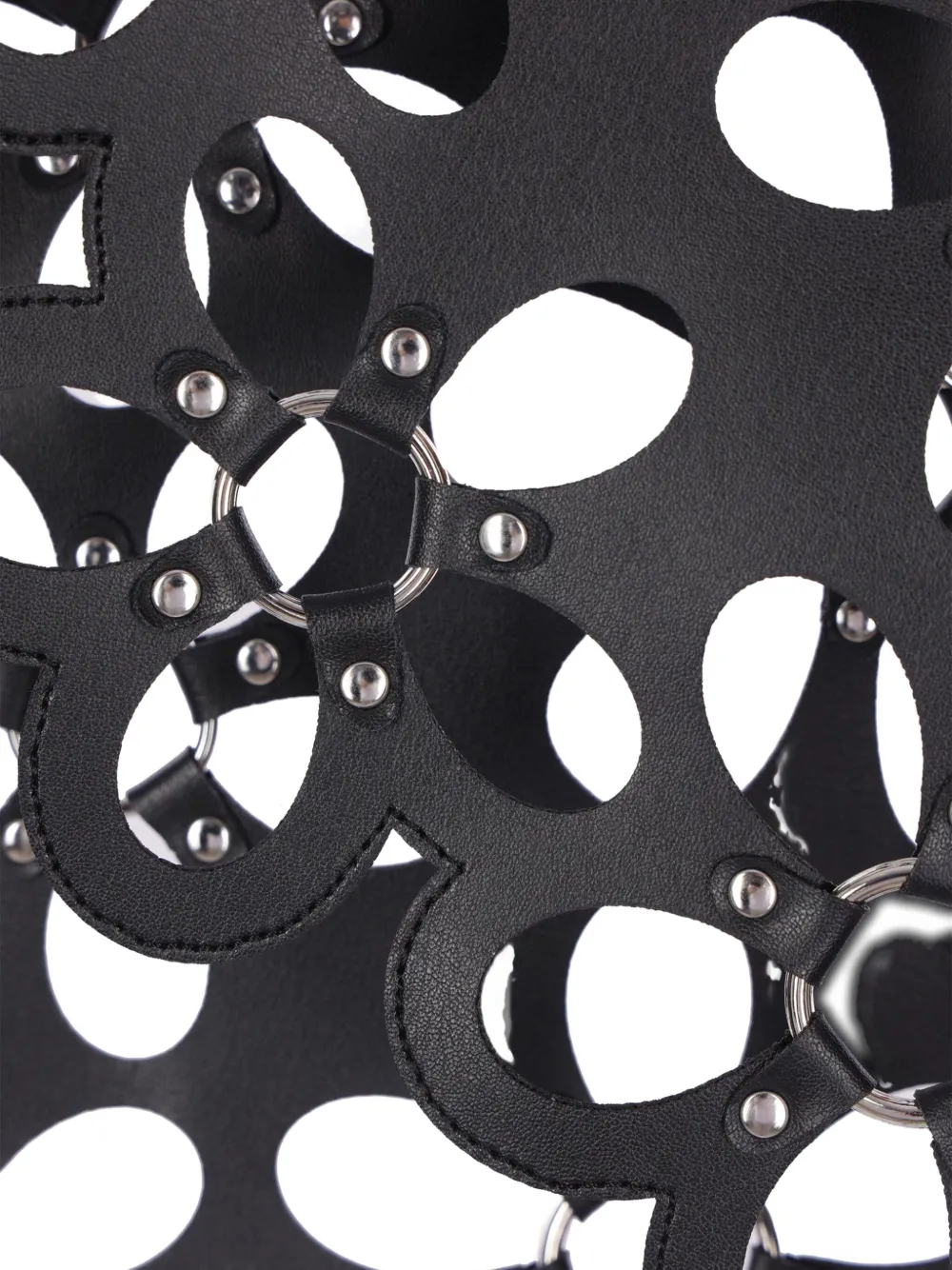 Noir Kei Ninomiya floral appliqué top - Zwart