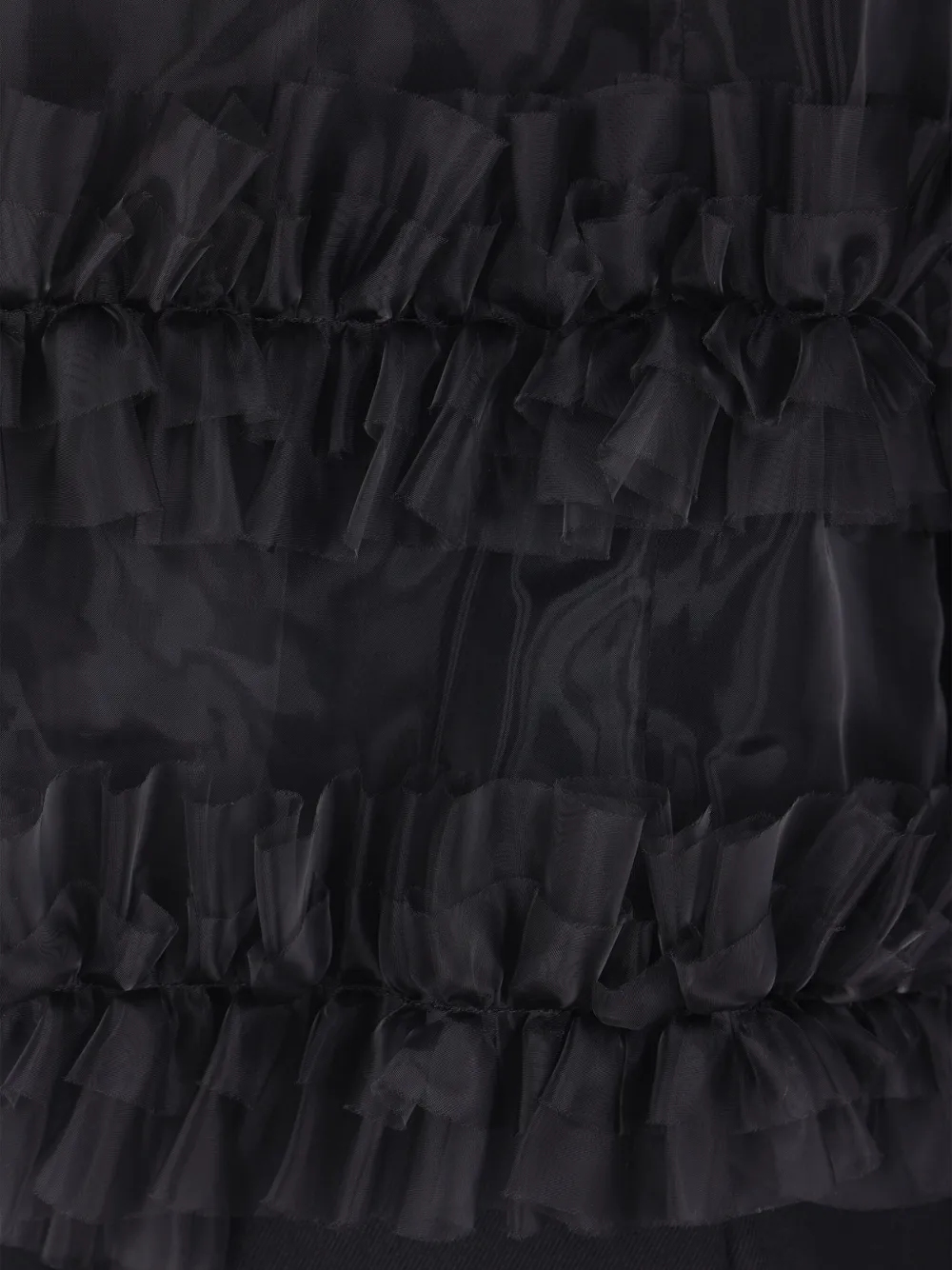 Noir Kei Ninomiya Ruffled Midi Dress In Black
