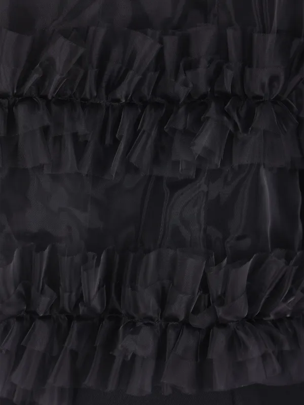 Noir Kei Ninomiya ラッフル ドレス | ブラック | FARFETCH JP