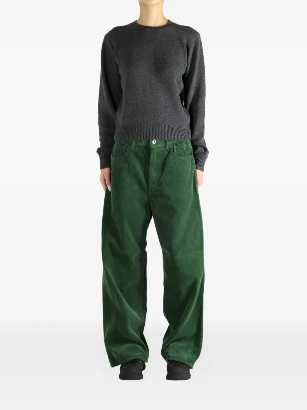 Auralee ribbed-trim sweater | Knitted Sweaters | Image 2