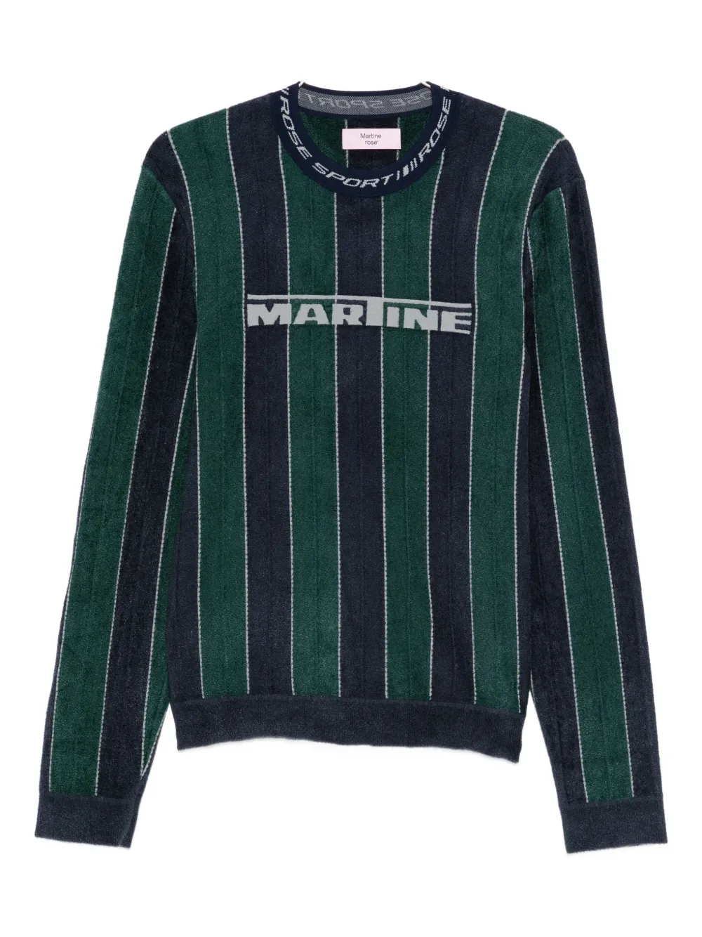 Martine Rose Sporty Logo Sweatshirt In Blue