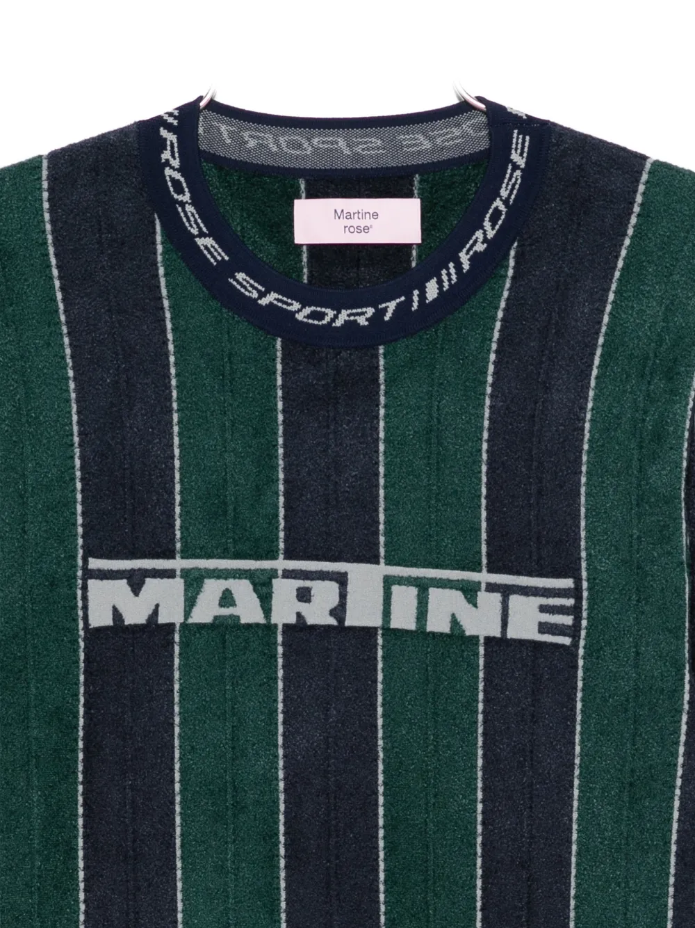 Martine Rose Sporty Logo Sweatshirt In Blue