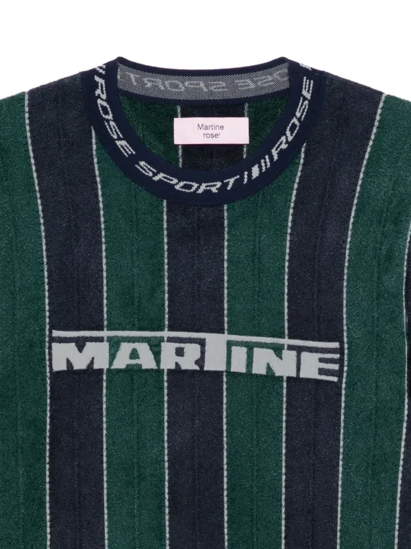 Martine Rose Sporty Logo Sweatshirt | Green | FARFETCH SA