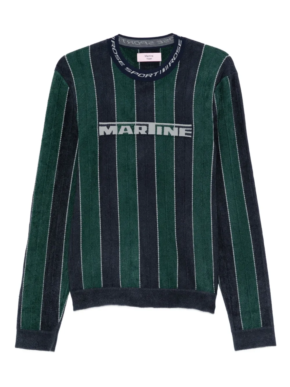 Martine Rose Sporty logo sweatshirt | Green | Image 1