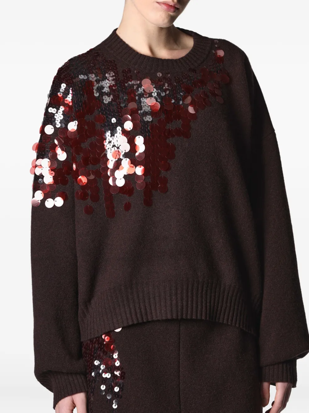 Roberto Collina sequin-embellished sweater | Knitted Sweaters | Image 2