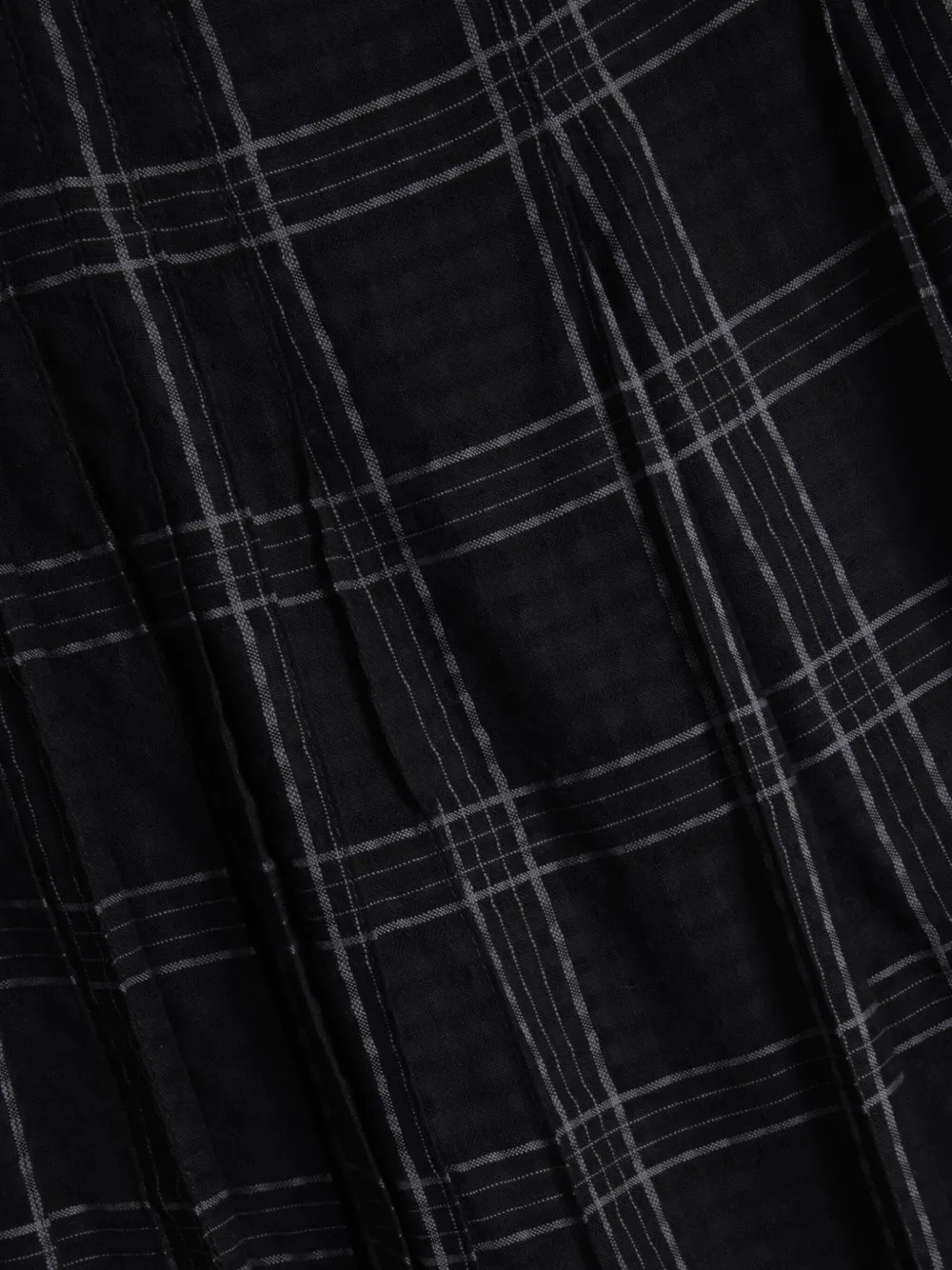 YMC Rosetta plaid skirt - Zwart