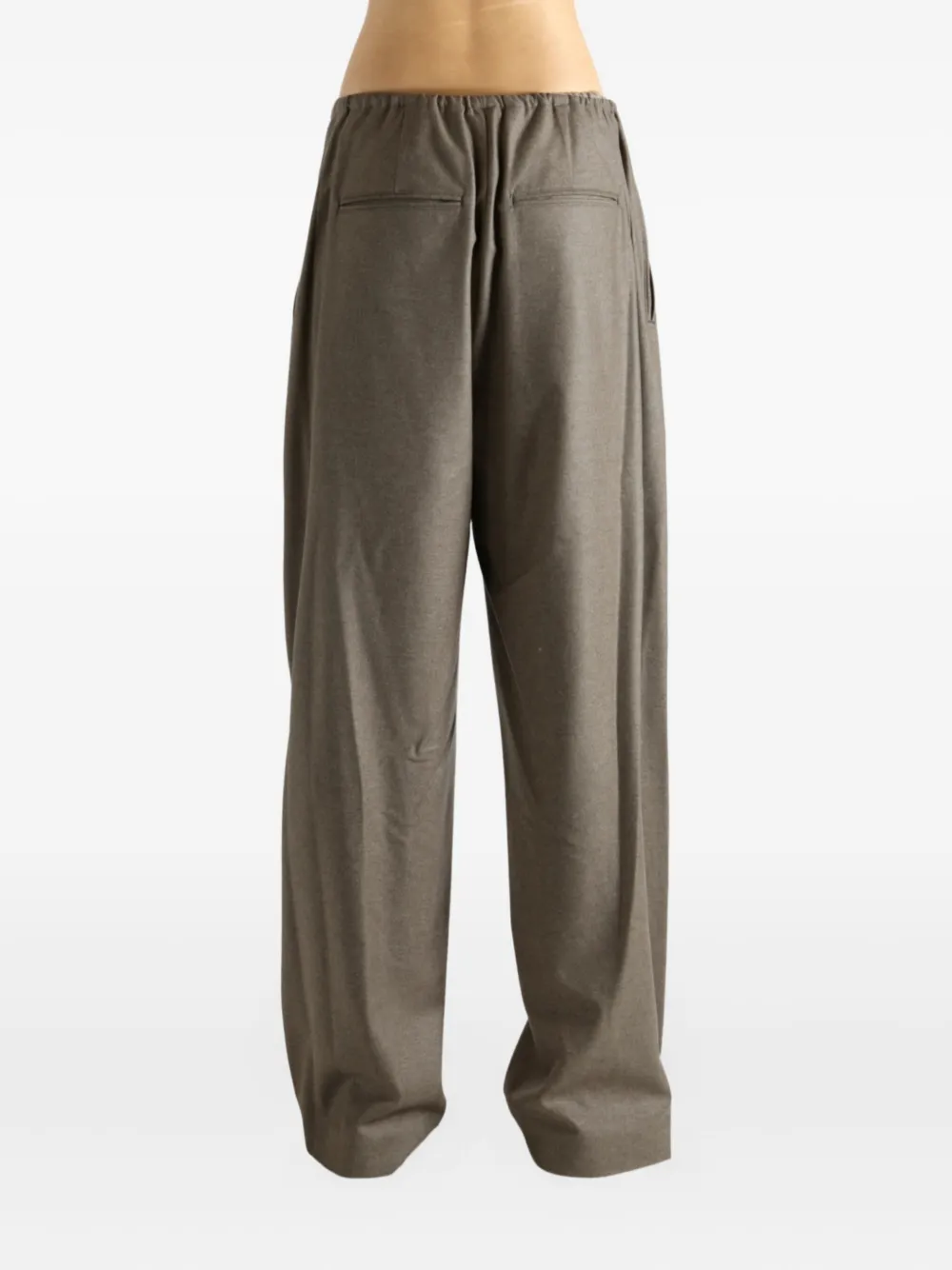 Auralee Drawstring Trousers In Gray