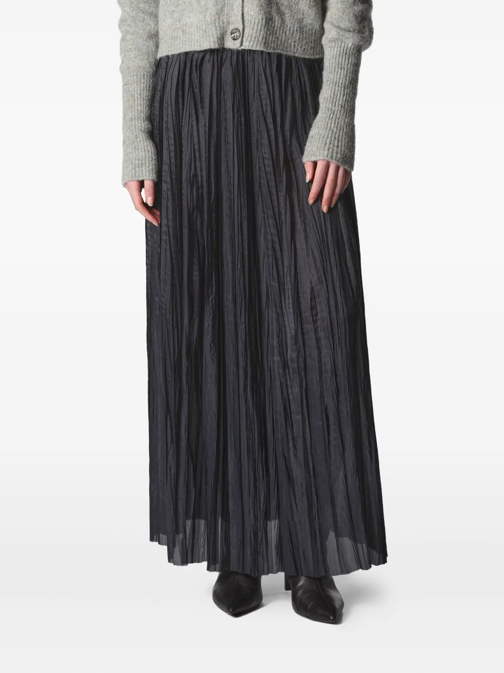 Roberto Collina pleated maxi skirt | Black | Image 1