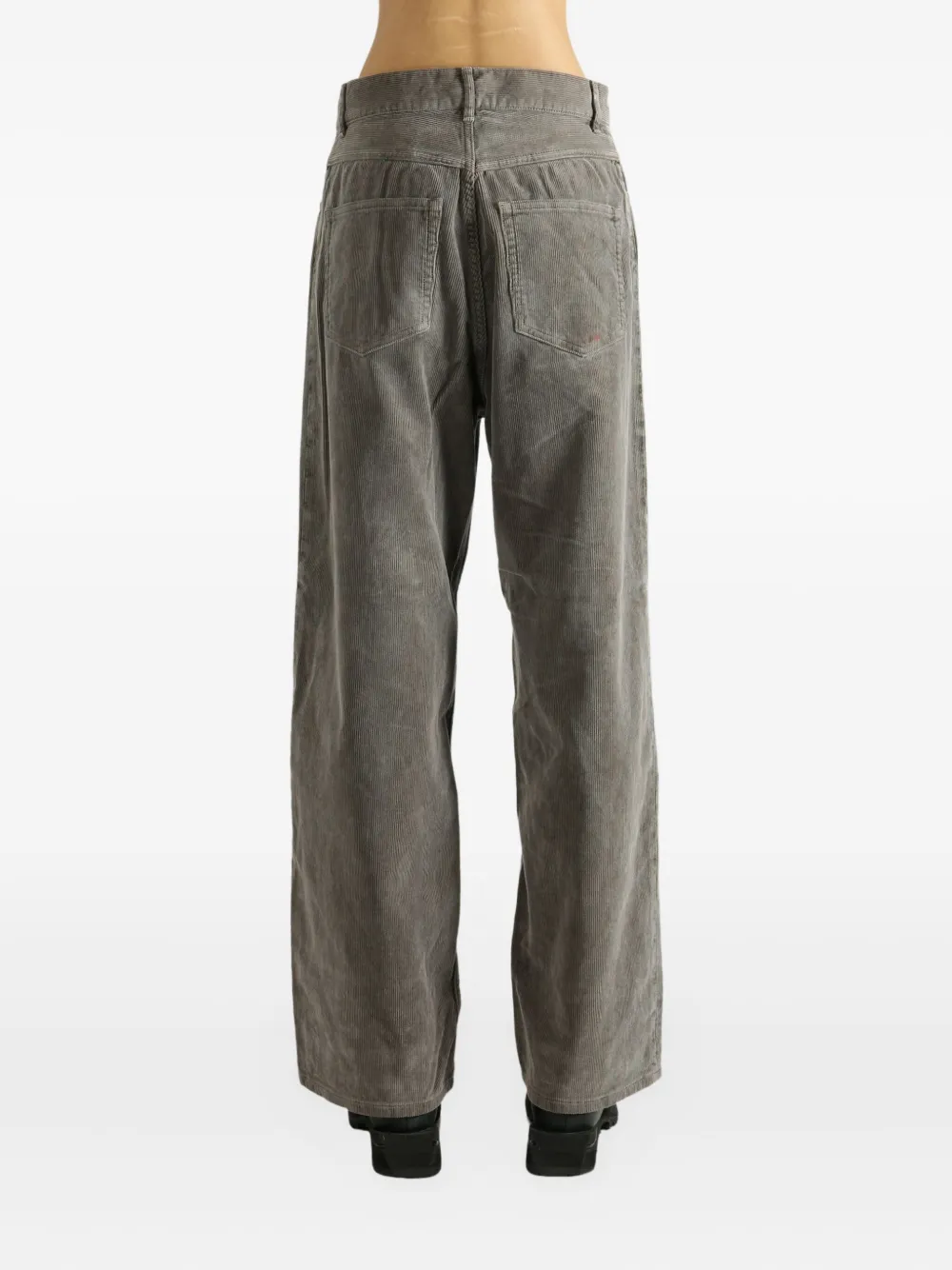 Auralee Corduroy Trousers In Brown