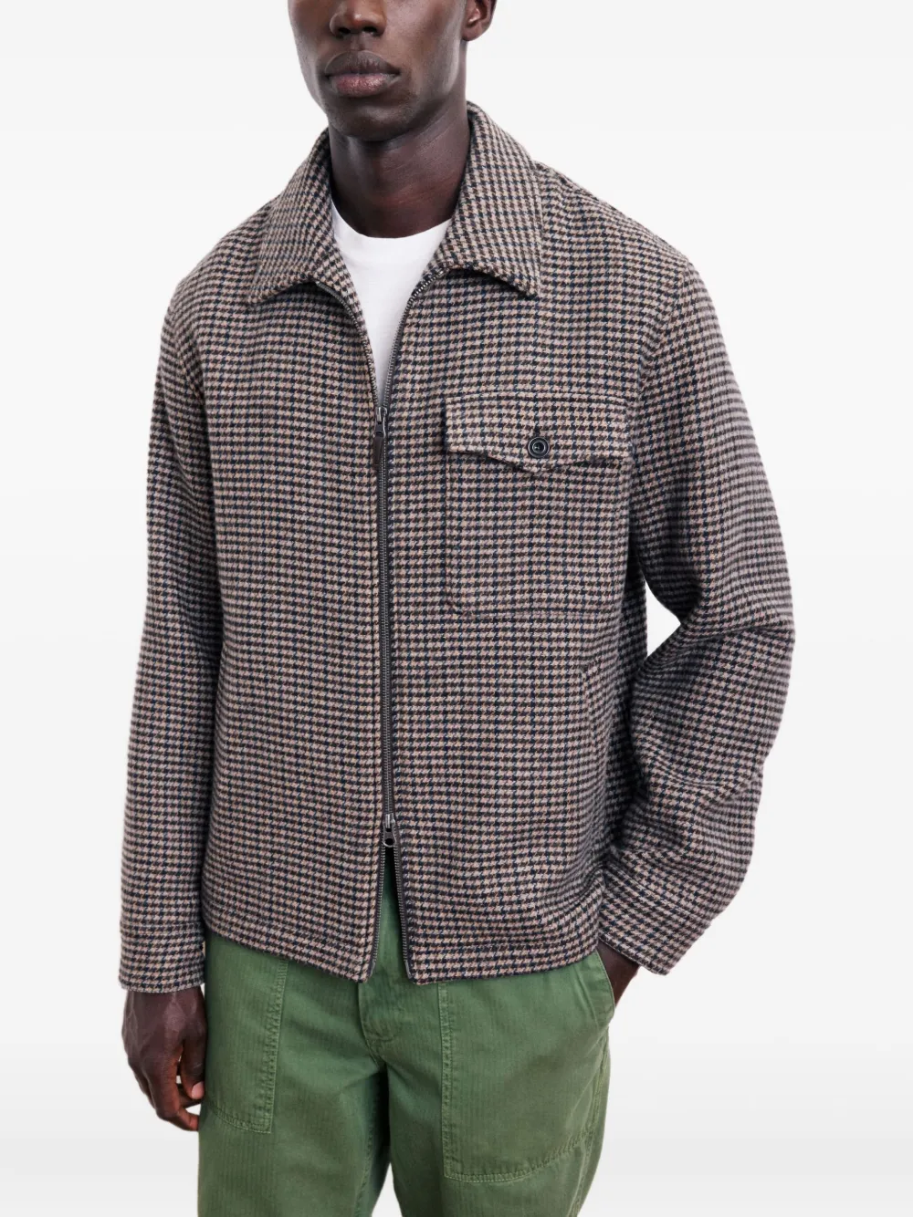 HARTFORD Dandy zipped patterned overshirt | Sobrecamisas | Image 2