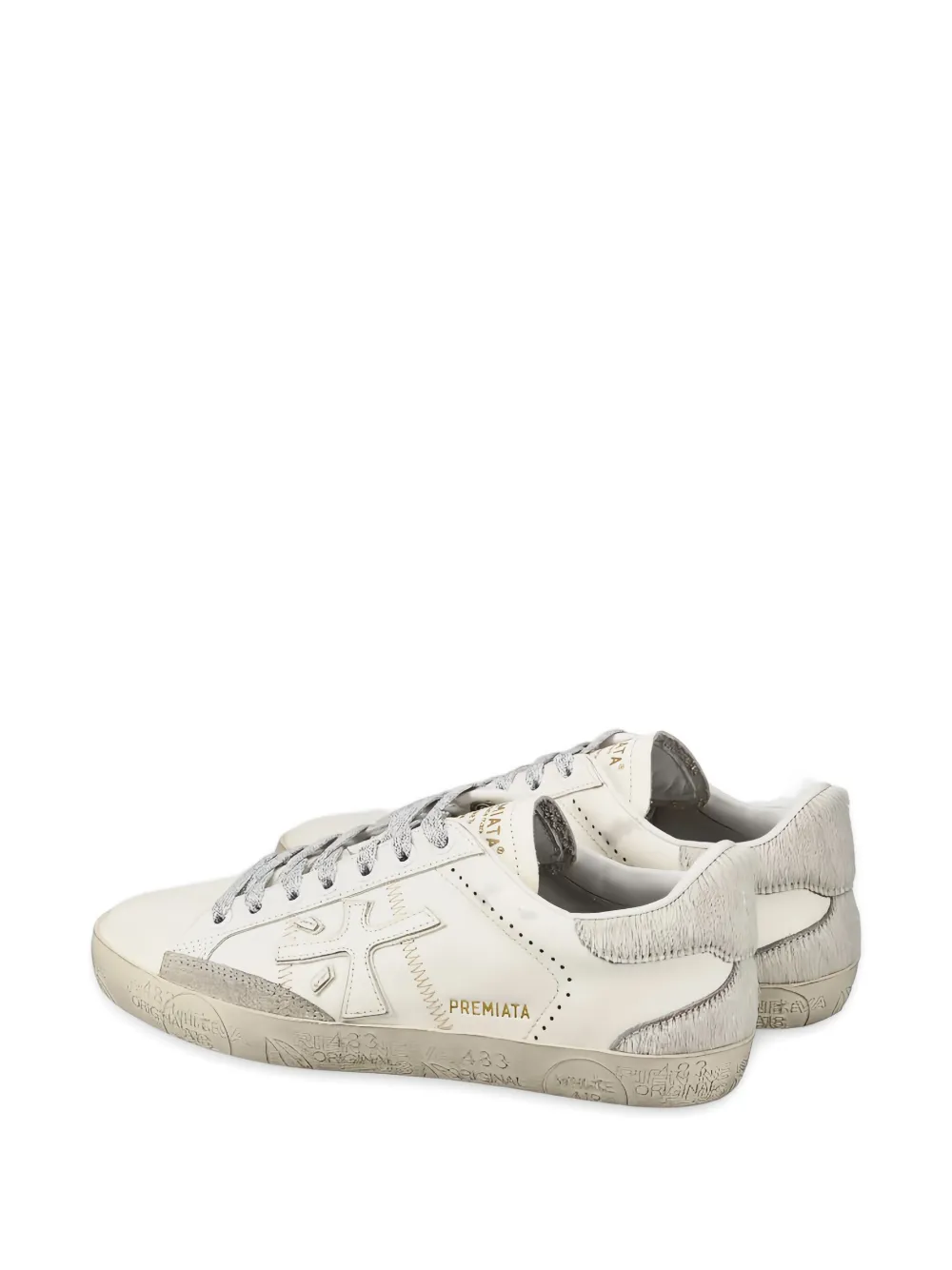 Premiata Stevend embroidered-logo sneakers White
