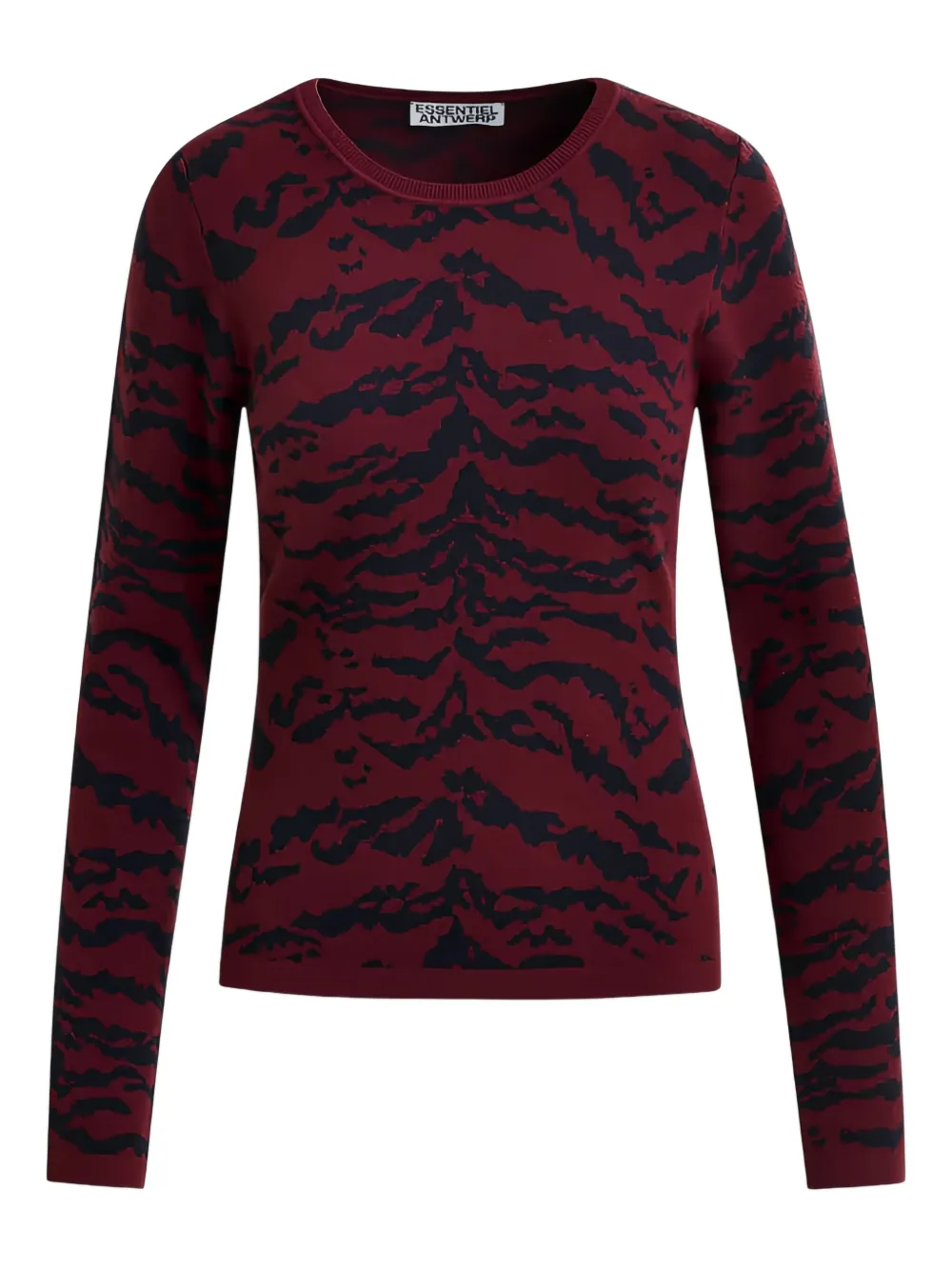 Essentiel Antwerp タイガープリントトップ - レッド Essentiel Antwerp タイガープリントトップ - レッド