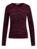 Essentiel Antwerp tiger-print top - Red