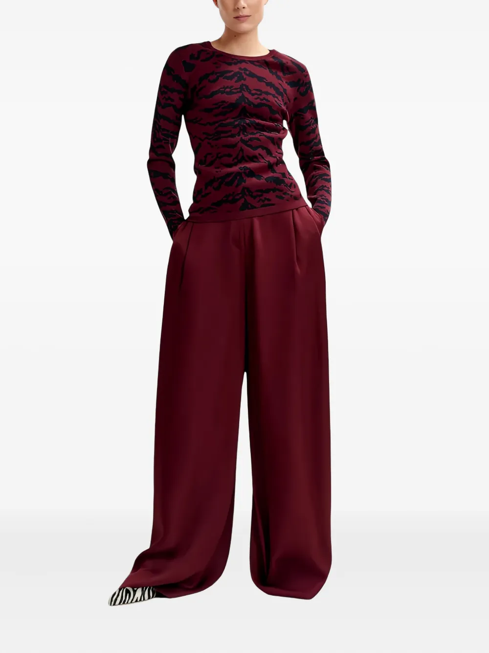 Essentiel Antwerp tiger-print top | T-Shirts & Jersey Shirts | Image 2