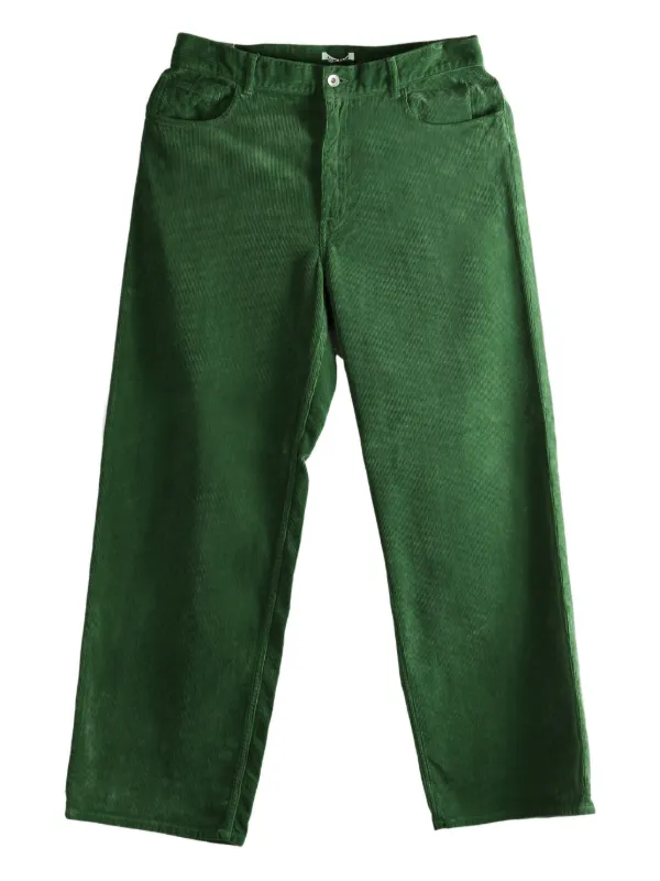 Auralee Corduroy Trousers | Green | FARFETCH