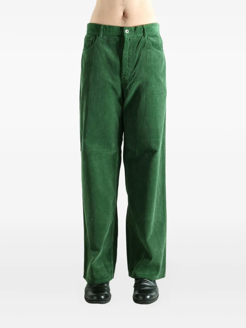 Auralee corduroy trousers - Groen
