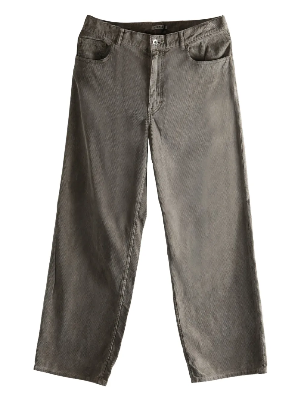 Auralee wide-leg corduroy trousers | Grey | Image 1