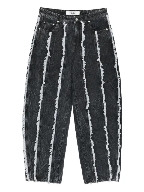 Séfr jeans con detalles deshilachados
