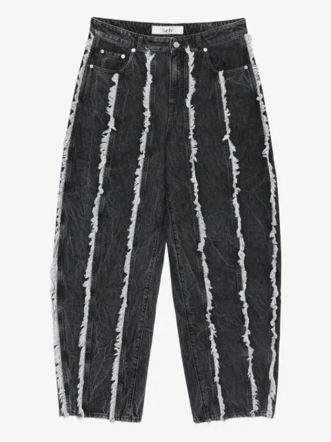 Séfr Ausgefranste Jeans