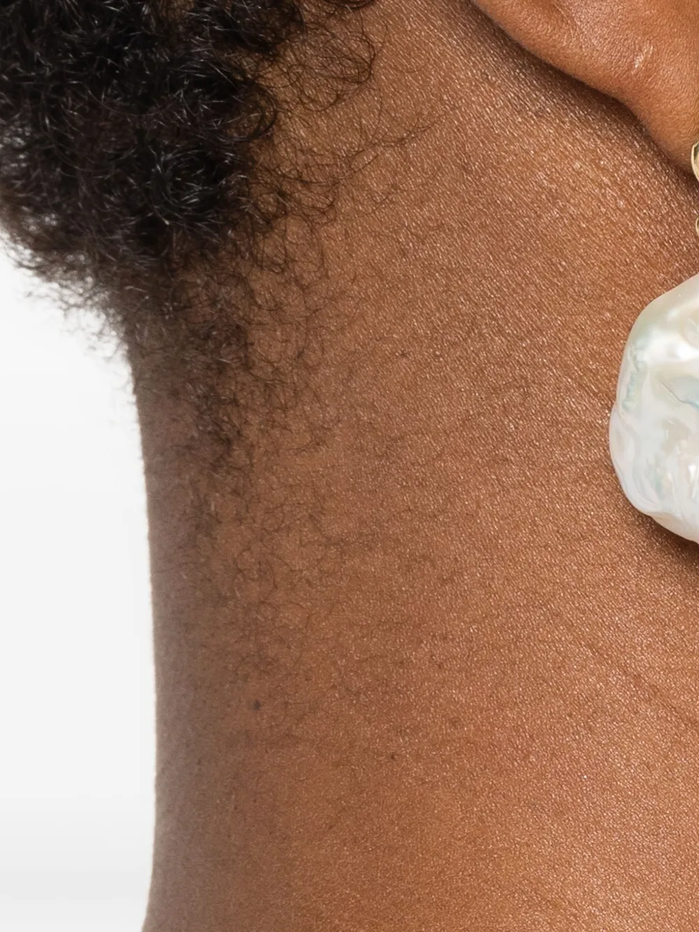 Magda Butrym Rose Pearl Earrings In Gold