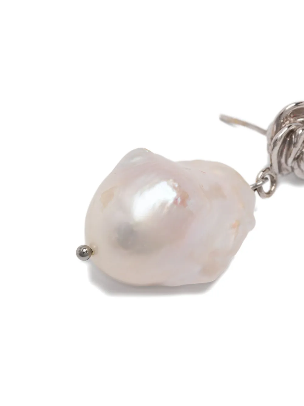 Magda Butrym Rose Pearl Earrings In Brown
