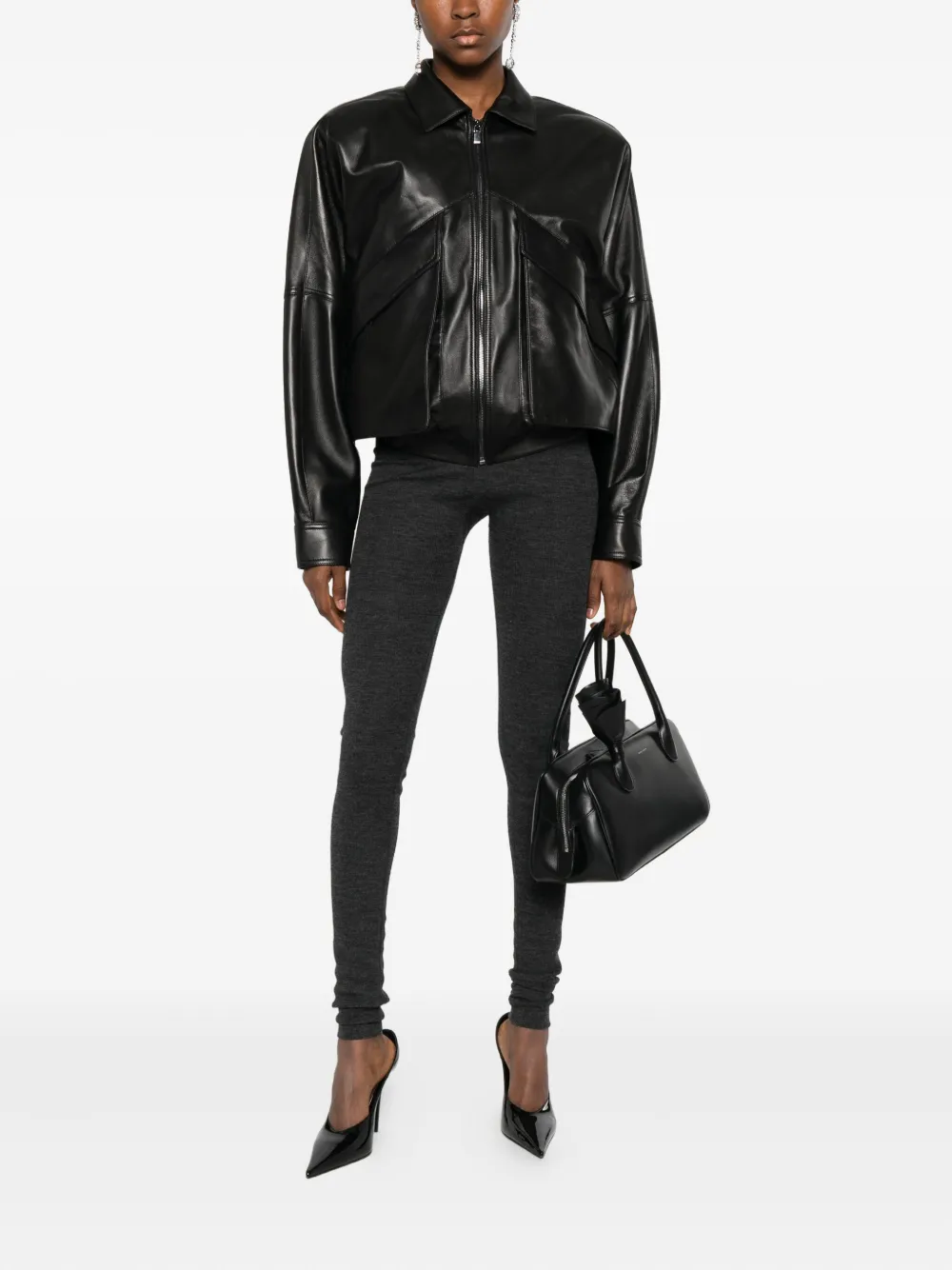 Magda Butrym zip leather jacket | Leather Jackets | Image 2