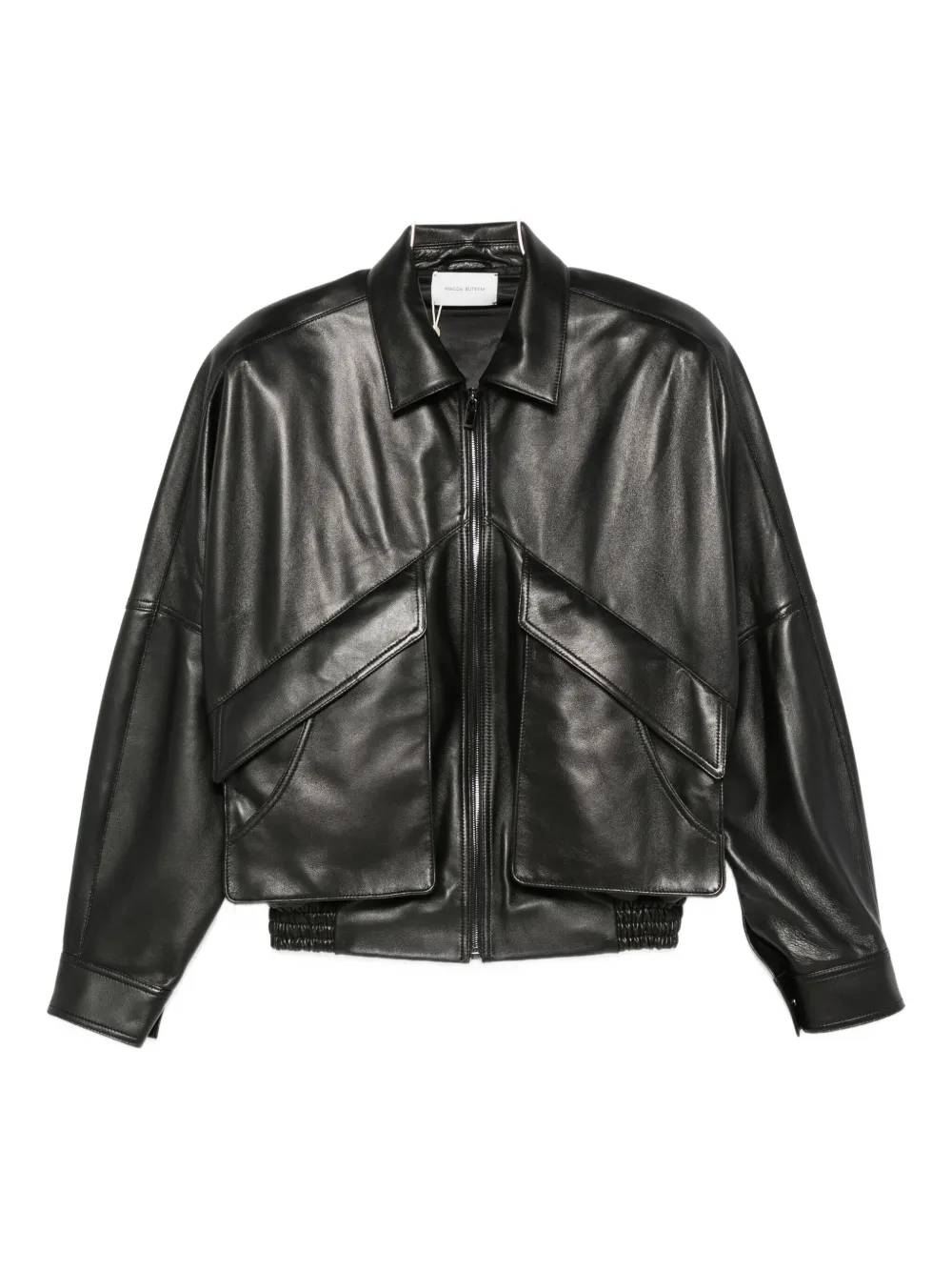 Magda Butrym Zip Leather Jacket In Black