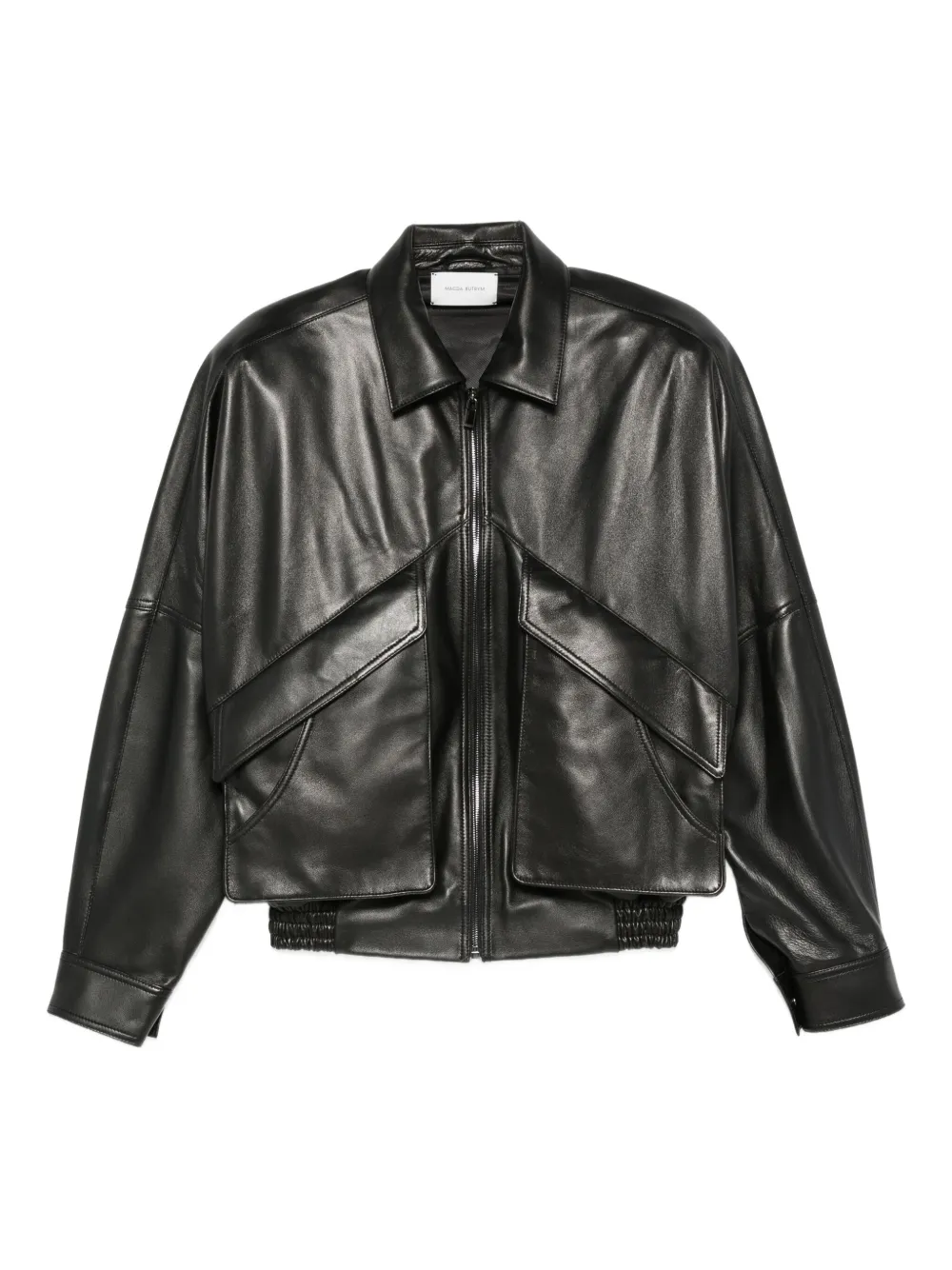 Magda Butrym zip leather jacket | Black | Image 1
